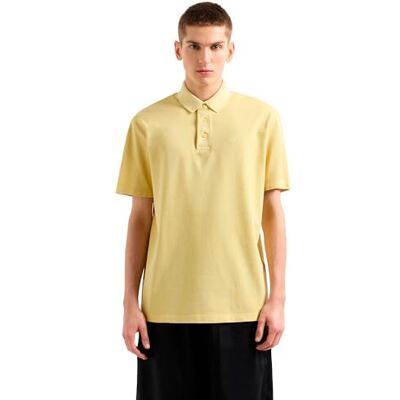 Giorgio Armani Mäns Urban heights, broderad logotyp, normal passform, gul, S, transparent, S Giorgio Armani Mäns Urban heights, broderad logotyp, normal passform, gul, S, transparent, S
