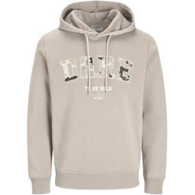JJ REBEL JREBHAMILTON Sweat Hood, Moonbeam, S JJ REBEL JREBHAMILTON Sweat Hood, Moonbeam, S