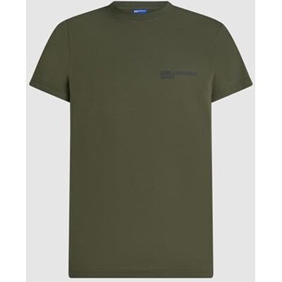 KARL LAGERFELD JEANS , Herr, Slim Kortärm Essential Logo T-Shirt, Slim Fit, Grön, XXL KARL LAGERFELD JEANS , Herr, Slim Kortärm Essential Logo T-Shirt, Slim Fit, Grön, XXL