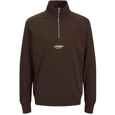 JACK & JONES Jjesoho Sweat Quarter Zip Hn Noos, Delicioso, XL JACK & JONES Jjesoho Sweat Quarter Zip Hn Noos, Delicioso, XL