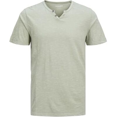 JACK & JONES JACK&JONES JJESPLIT Neck Tee SS NOOS, Isberggrön, XL JACK & JONES JACK&JONES JJESPLIT Neck Tee SS NOOS, Isberggrön, XL