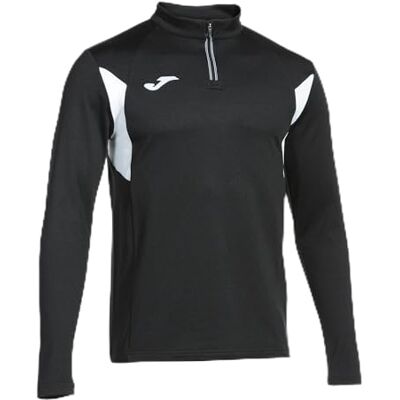 Joma Sweatshirt för män – Winner III – halv dragkedja, svart, vit, M Joma Sweatshirt för män – Winner III – halv dragkedja, svart, vit, M