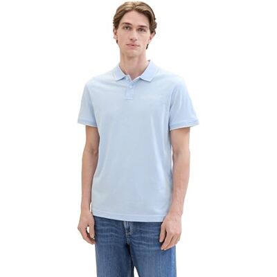 TOM TAILOR Basic pikétröja för män med ränder, 35601 Vindsurf Blue Fine Stripe, XXL TOM TAILOR Basic pikétröja för män med ränder, 35601 Vindsurf Blue Fine Stripe, XXL
