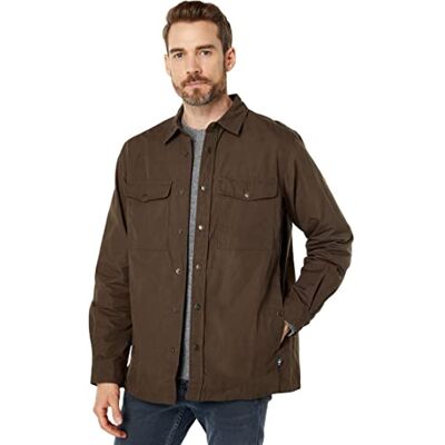 Fjällräven Singi Overshirt herr M tröja, grön (Dark Olive), L Fjällräven Singi Overshirt herr M tröja, grön (Dark Olive), L