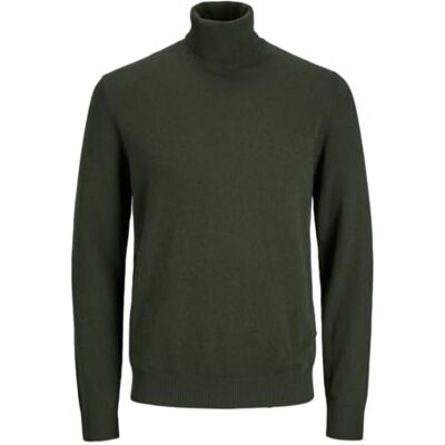 JACK & JONES Jjeemil stickad rulle hals Noos stickad tröja, Duffelväska, L JACK & JONES Jjeemil stickad rulle hals Noos stickad tröja, Duffelväska, L
