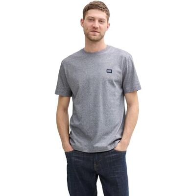 TOM TAILOR 1045700 t-shirt herr, 37453 – marinblå vit finrandig, L TOM TAILOR 1045700 t-shirt herr, 37453 – marinblå vit finrandig, L