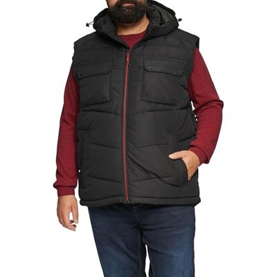 s.Oliver quiltad väst med avtagbar huva, 9999, 4XL s.Oliver quiltad väst med avtagbar huva, 9999, 4XL