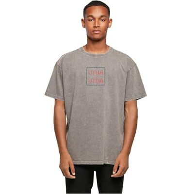 MERCHCODE T-shirt för män, 100% bomull, asfalt, S, asfalt, S MERCHCODE T-shirt för män, 100% bomull, asfalt, S, asfalt, S