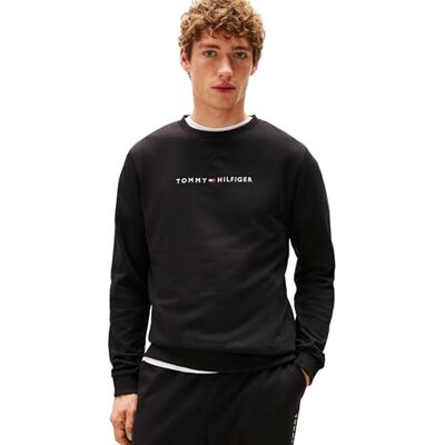 Tommy Hilfiger herr TRACK TOP UM0UM03666 L/S sweatshirt, svart, XL, svart (svart), XL Tommy Hilfiger herr TRACK TOP UM0UM03666 L/S sweatshirt, svart, XL, svart (svart), XL