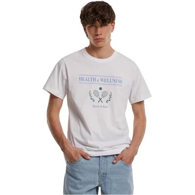 Tee Herr hälsa & Wellness T-shirt vit, L Tee Herr hälsa & Wellness T-shirt vit, L