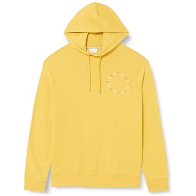 s.Oliver Stor storlek herr sweatshirt med huva gul XXL, GUL, XXL s.Oliver Stor storlek herr sweatshirt med huva gul XXL, GUL, XXL