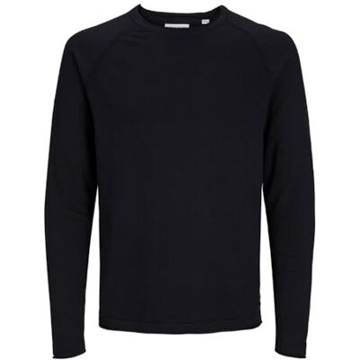 JACK & JONES JACK&JONES JJEBREEZE stickad crew neck SN, svart, S JACK & JONES JACK&JONES JJEBREEZE stickad crew neck SN, svart, S