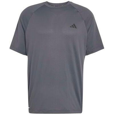adidas Mezczyzni TECH ESSENTIALS WORKOUT T-SHIRT, carbon/carbon, S adidas Mezczyzni TECH ESSENTIALS WORKOUT T-SHIRT, carbon/carbon, S