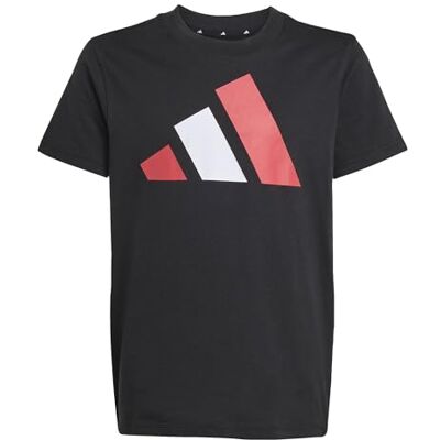 adidas Uniseks dzieci ESSENTIALS BIG LOGO T-SHIRT, black/pure ruby/white, 15-16 Years adidas Uniseks dzieci ESSENTIALS BIG LOGO T-SHIRT, black/pure ruby/white, 15-16 Years