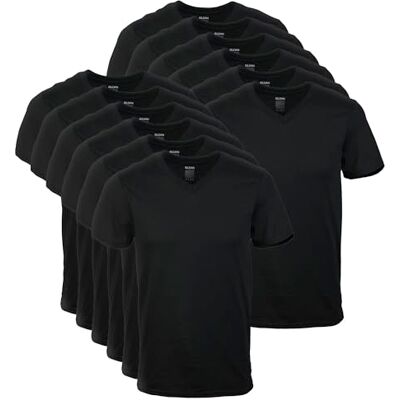 Gildan Herr-t-shirts med v-ringning, flerpack, modell G1103, M Gildan Herr-t-shirts med v-ringning, flerpack, modell G1103, M