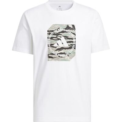 adidas Mezczyzni CAMO SHAPE GRAPHIC T-SHIRT, white/wonder alumina, S adidas Mezczyzni CAMO SHAPE GRAPHIC T-SHIRT, white/wonder alumina, S