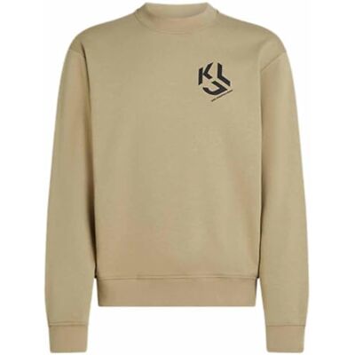 KARL LAGERFELD JEANS , herr, regular monogram sweat, normal passform, twill, M, Beige, M KARL LAGERFELD JEANS , herr, regular monogram sweat, normal passform, twill, M, Beige, M