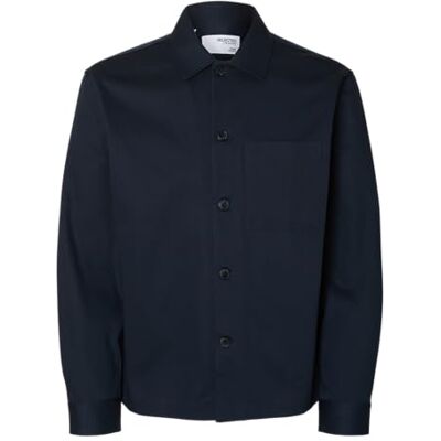 SELECTED FEMME Slhtate Heavy Twill Overshirt Ls Noos, Sky Captain, L SELECTED FEMME Slhtate Heavy Twill Overshirt Ls Noos, Sky Captain, L
