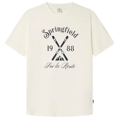 Springfield Herr T-shirt, Mafil, XL, Mafil, XL Springfield Herr T-shirt, Mafil, XL, Mafil, XL