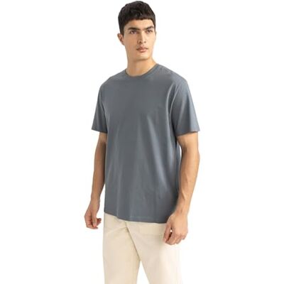 DeFacto Basic T-shirt för män – klassisk t-shirt för män, GRÅ, XS DeFacto Basic T-shirt för män – klassisk t-shirt för män, GRÅ, XS