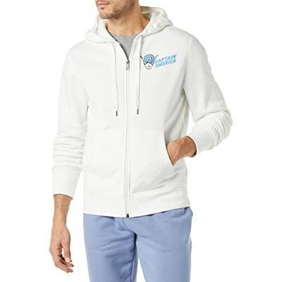 Amazon Essentials Disney Marvel Star Wars herrtröjor med fleece, hel dragkedja (Finns i stora och långa), Marvel Captain America, XX-Large Amazon Essentials Disney Marvel Star Wars herrtröjor med fleece, hel dragkedja (Finns i stora och långa), Marvel Captain America, XX-Large