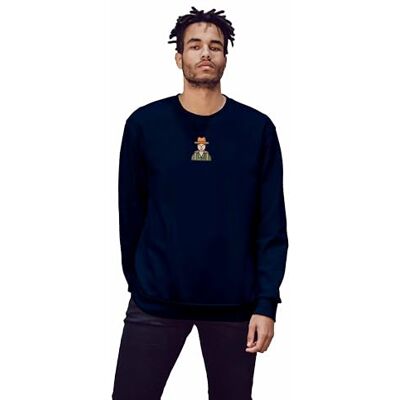 Green Fish Sweatshirt herr, Blå, M Green Fish Sweatshirt herr, Blå, M
