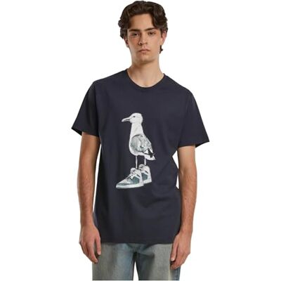 Tee herr-t-shirt, 100 procent bomull, marinblå, L, marinblå, L Tee herr-t-shirt, 100 procent bomull, marinblå, L, marinblå, L