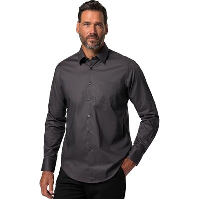 JP 1880 , män, stora storlekar, skjorta, FLEXNAMIC®, svart, 3XL JP 1880 , män, stora storlekar, skjorta, FLEXNAMIC®, svart, 3XL
