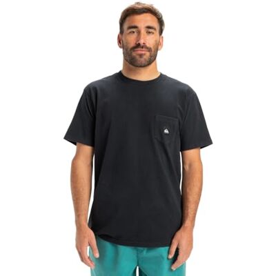 Quiksilver Kortärmad Salt Water Pocket SS T-shirt herr svart XS, svart, XS Quiksilver Kortärmad Salt Water Pocket SS T-shirt herr svart XS, svart, XS