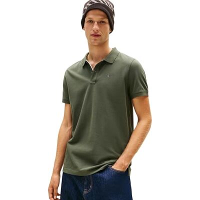 Tommy Jeans Herr TJM Slim Placket Polo EXT DM0DM20676, grön, XS, Grön (tenngrön), XS Tommy Jeans Herr TJM Slim Placket Polo EXT DM0DM20676, grön, XS, Grön (tenngrön), XS