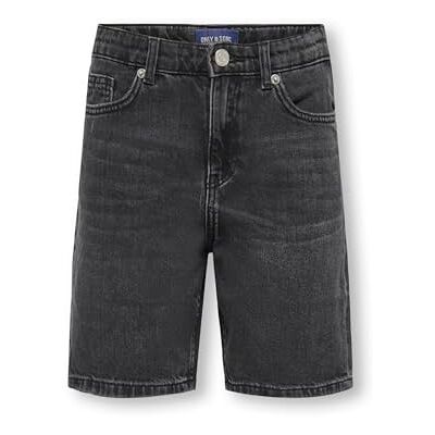 Only & sons junior Osjedge Wb 2789 PIM DNM shorts Noos, Tvättad svart, 128 Only & sons junior Osjedge Wb 2789 PIM DNM shorts Noos, Tvättad svart, 128