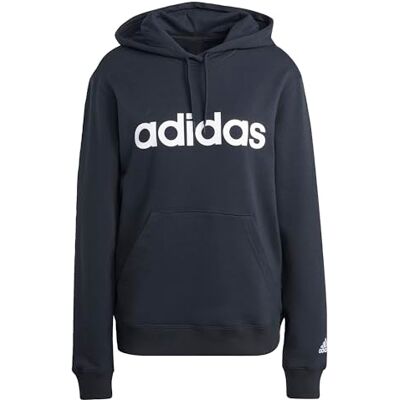 adidas dam Essentials linjär pullover huvtröja adidas dam Essentials linjär pullover huvtröja