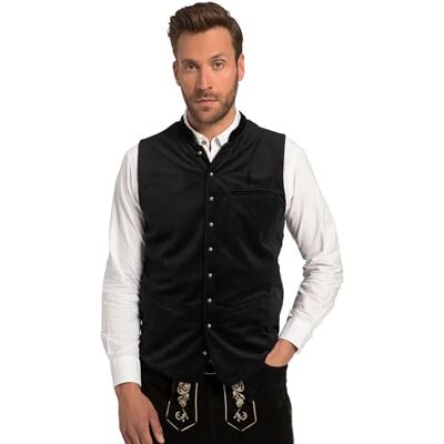 JP 1880 herr, stora storlekar, oversize, herrkläder, L-8XL, väst, kostym, sammet, ståkrage, stickad rygg, upp till storlek 70 820536, svart, 62 plus size JP 1880 herr, stora storlekar, oversize, herrkläder, L-8XL, väst, kostym, sammet, ståkrage, stickad rygg, upp till storlek 70 820536, svart, 62 plus size