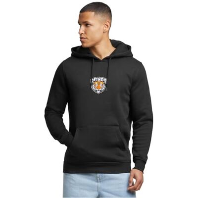 Tee Detroit Tiger Head Hoody, svart, S Tee Detroit Tiger Head Hoody, svart, S