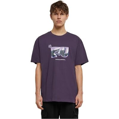 Tee herr utan krage t-shirt, lila, M, Lila, M Tee herr utan krage t-shirt, lila, M, Lila, M