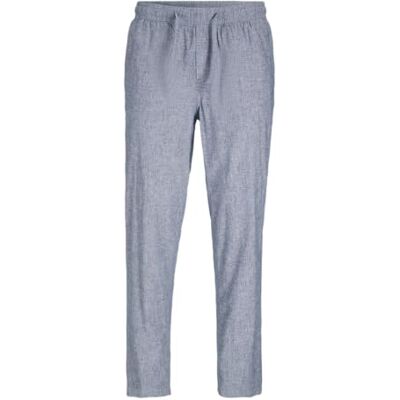 JACK&JONES PLUS Jpstace Jjbreeze linne Blend Pls byxor, Gängad denim/detalj: melerad, 46 SE JACK&JONES PLUS Jpstace Jjbreeze linne Blend Pls byxor, Gängad denim/detalj: melerad, 46 SE