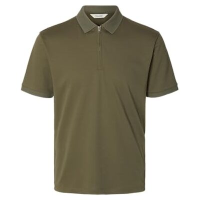 SELECTED HOMME SELETED HOMME SLHFAVE Zip SS Polo NOOS, Kalamata, M SELECTED HOMME SELETED HOMME SLHFAVE Zip SS Polo NOOS, Kalamata, M