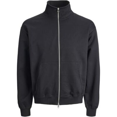 JACK & JONES Jcoscope sweat zip hög hals, svart, XL JACK & JONES Jcoscope sweat zip hög hals, svart, XL