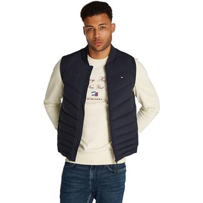 Tommy Hilfiger herr MIX QUILT VEST MW0MW37680 väst, blå, 3XL, Blå (ökenhimmel), 3XL Plus Tommy Hilfiger herr MIX QUILT VEST MW0MW37680 väst, blå, 3XL, Blå (ökenhimmel), 3XL Plus
