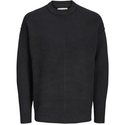 JACK & JONES JACK&JONES JCOMAX Knit Crew Neck, svart, M JACK & JONES JACK&JONES JCOMAX Knit Crew Neck, svart, M
