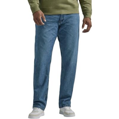 Lee Men's Big & Tall Legendary avslappnade raka jeans, 44W / 28L Lee Men's Big & Tall Legendary avslappnade raka jeans, 44W / 28L