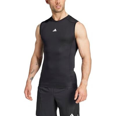 adidas herr Techfit Compression Training Sleeveless Shirt, Black, 3XL adidas herr Techfit Compression Training Sleeveless Shirt, Black, 3XL