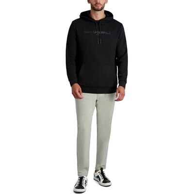 KARL LAGERFELD Paris herr klassisk logotyp huvtröja med huva, svart, XL, Svart, XL KARL LAGERFELD Paris herr klassisk logotyp huvtröja med huva, svart, XL, Svart, XL