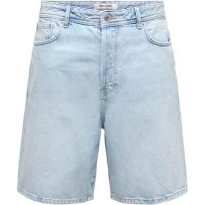 Only & Sons Onsfade Lb 3155 Tai DNM shorts, Ljusblå denim, L Only & Sons Onsfade Lb 3155 Tai DNM shorts, Ljusblå denim, L