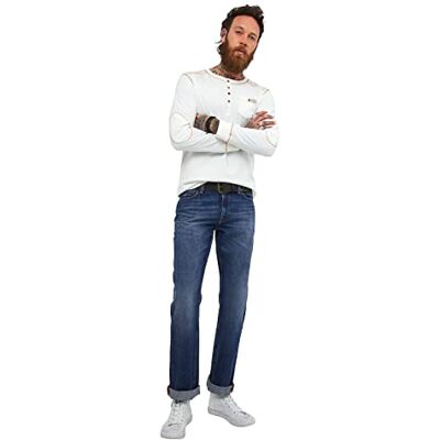 Joe Browns hållbara och eleganta jeans med rak passform för män, Mellanblått, 30W x 30L Joe Browns hållbara och eleganta jeans med rak passform för män, Mellanblått, 30W x 30L