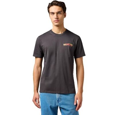 Wrangler Big Graphic Tee, Blekd svart, M Wrangler Big Graphic Tee, Blekd svart, M