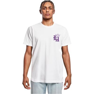 Tee herr-t-shirt, Guardian Angel of LA t-shirt, avslappnad herr-t-shirt med brösttryck, 100% bomull, storlekar XS – 5XL, Vit, XS Tee herr-t-shirt, Guardian Angel of LA t-shirt, avslappnad herr-t-shirt med brösttryck, 100% bomull, storlekar XS – 5XL, Vit, XS