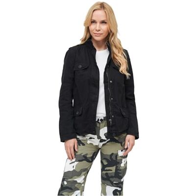 Brandit Dam Britannia-jacka, svart, L Brandit Dam Britannia-jacka, svart, L