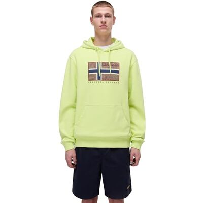 Napapijri Bemiles Hoodie Gul Storlek S, Yellow Sunny, S Napapijri Bemiles Hoodie Gul Storlek S, Yellow Sunny, S
