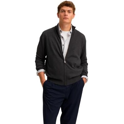 bugatti Herr 7600-85510d Cardigan Sweater, 280-Mörkgrå, M, 280-Mörkgrå, M bugatti Herr 7600-85510d Cardigan Sweater, 280-Mörkgrå, M, 280-Mörkgrå, M